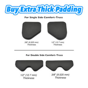 3/8" or 1/2" Extra Padding For Comfort-Truss Hernia Support Belt