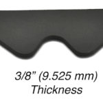 Double Hernia Belt Pad 3/8 Inch 600